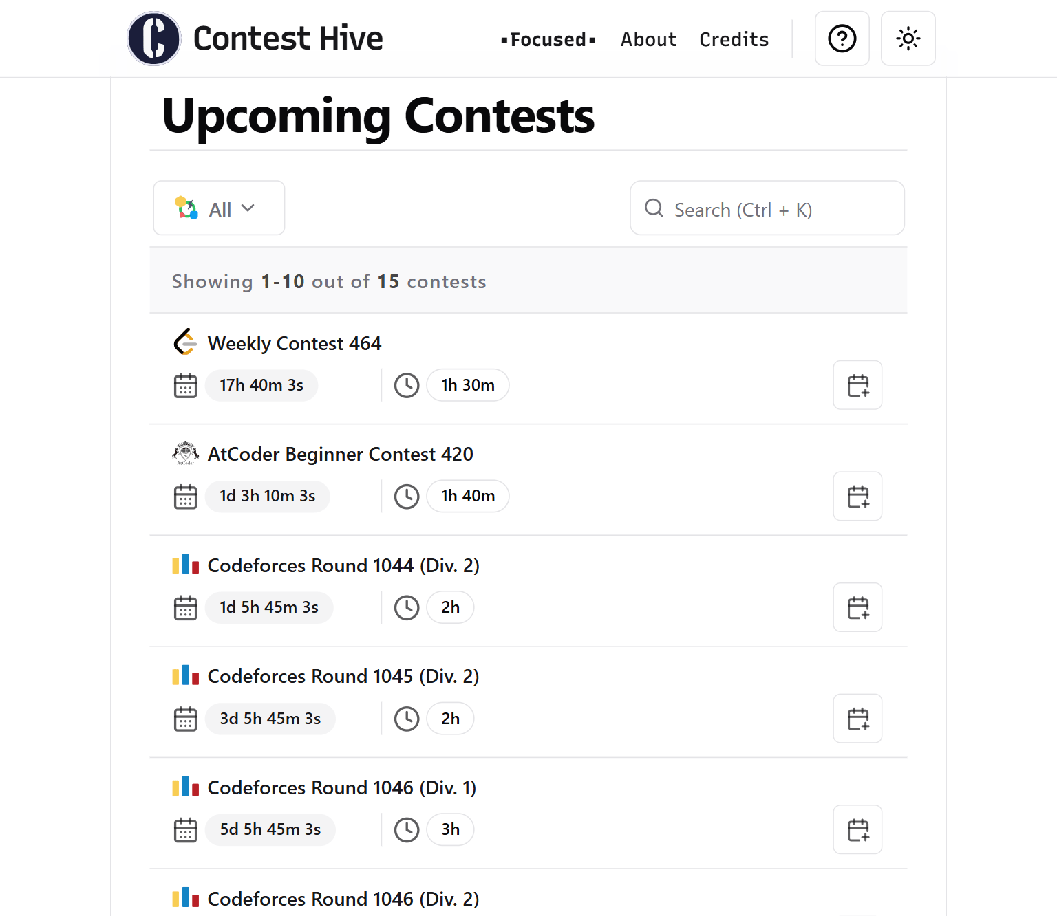 Contest Hive Screenshot